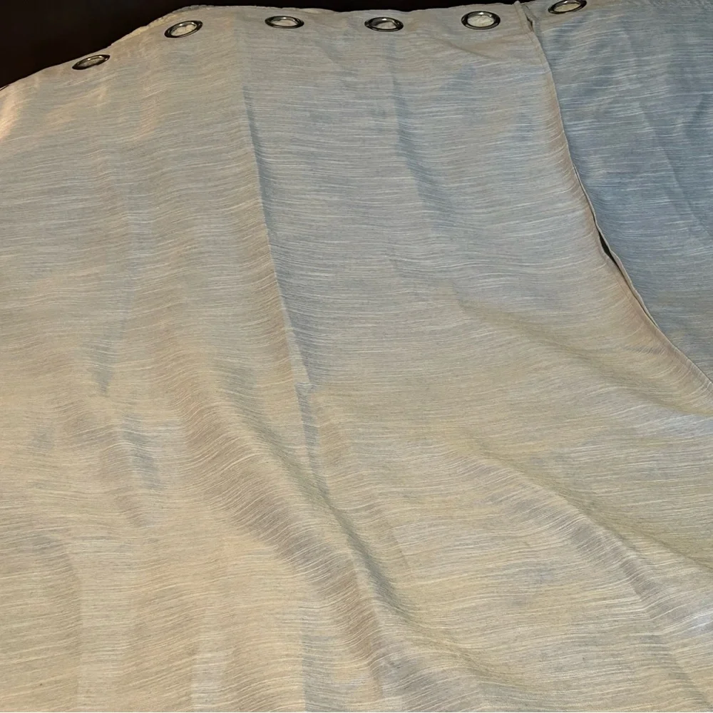 Gray Silver Grommet Blackout Curtains 2‎ Panels